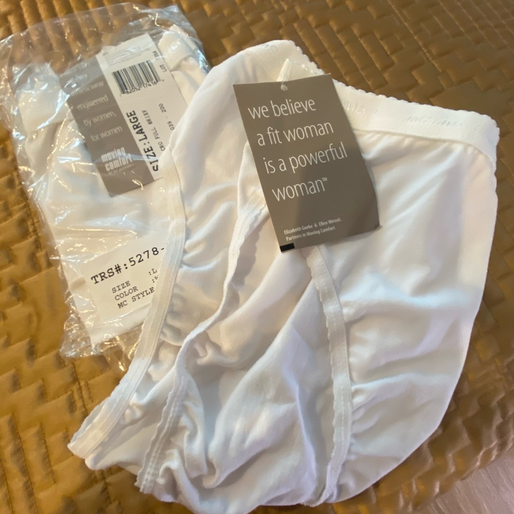 TWO FOR ONE PRICE Moving Comfort white Panties